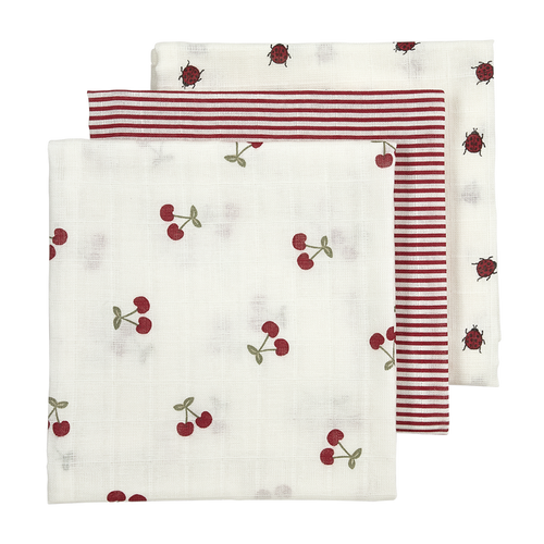 Meyco – Muslin Cloths 70x70cm (3 Pack) – Girly Garden Multicolor
