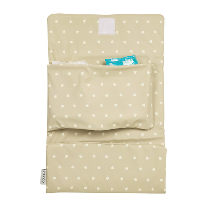 Meyco – Travel Changing Mat – Sweet Heart Sand/Soft Sand