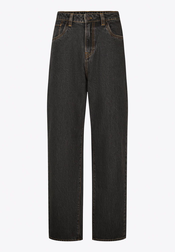 Buffalo Men Jeans Black Denim Denim Pants Rigid
