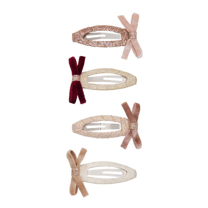 Mimi & Lula - Hair Clips - Skinny Velvet Bows