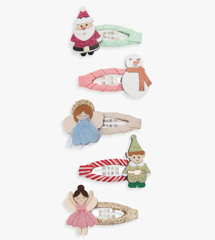 Mimi & Lula - Mini Hair Clips - Cute Christmas Characters