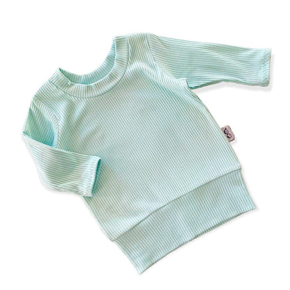 Mint Ribbed Lounge Top
