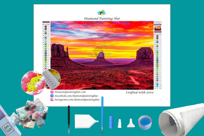 Monument Valley Diamond Painting-Diamond Painting Hut