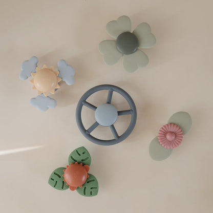 Mushie - Suction Toy - Spinner - Wheel - Mabel & Fox