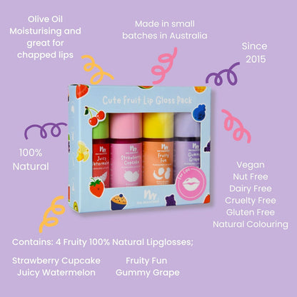 No Nasties - Lip Gloss Gift Set - Fruity 4 Pack