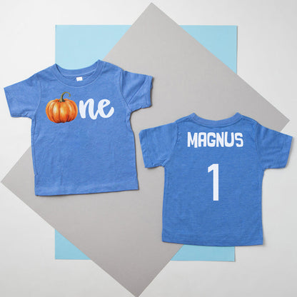 "One Pumpkin" Personalized 1st Birthday Outfit T-shirt/Bodysuit