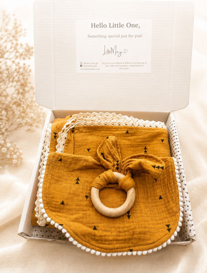 Orange Muslin Baby Gift Hamper