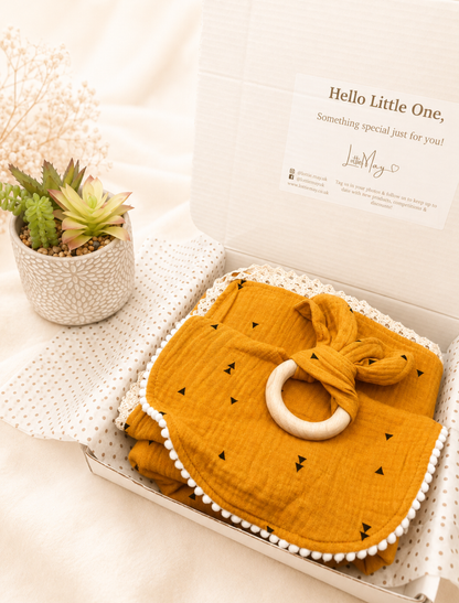 Orange Muslin Baby Gift Hamper
