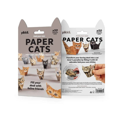 Two packages of pikkii Paper Cats on a white background