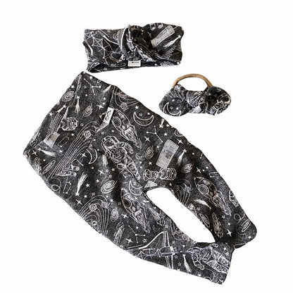 Outer Space Leggings and/or Headbands