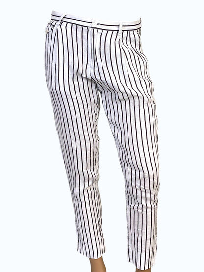 Pantaloni bianchi a righe uomo Dolce&Gabbana