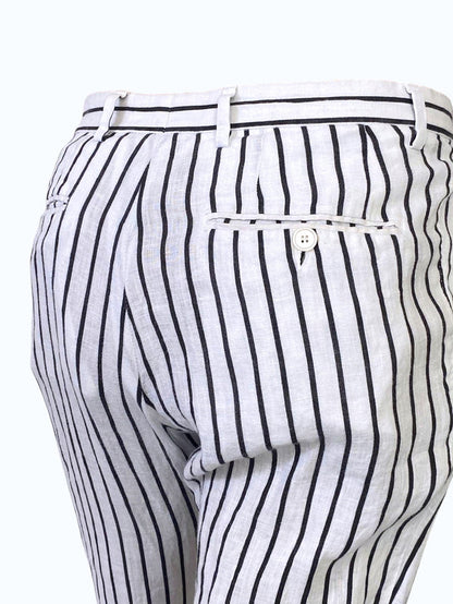Pantaloni bianchi a righe uomo Dolce&Gabbana