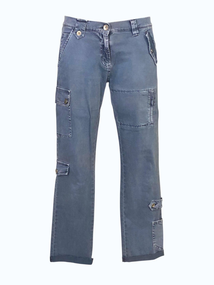 pantaloni cargo a vita bassa Moschino
