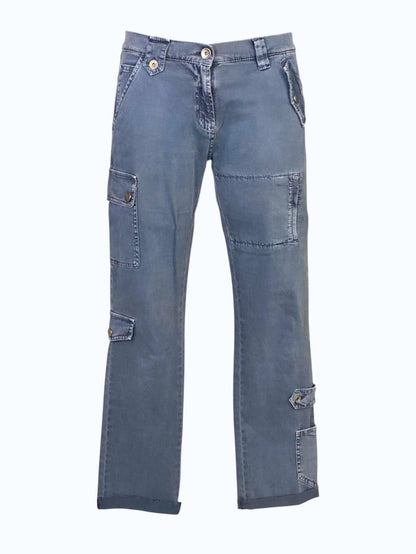 pantaloni cargo a vita bassa Moschino