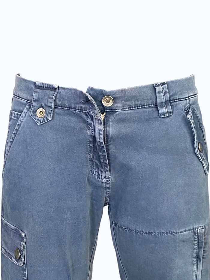 pantaloni cargo a vita bassa Moschino