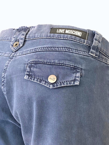 pantaloni cargo a vita bassa Moschino