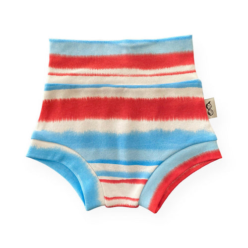 Patriotic Tie Dye Stripes Bummies