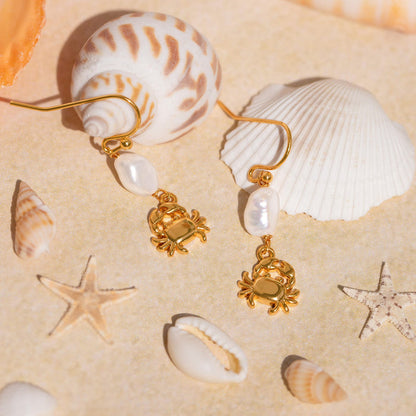 Pearl Catcher Dangle Earrings