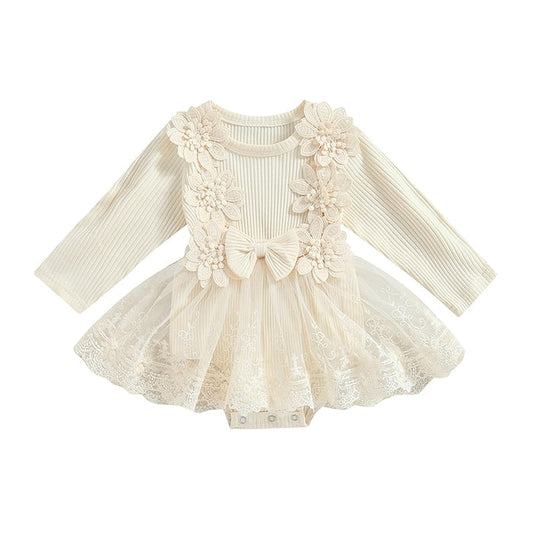 PERSEPHONE Long-Sleeve Romper Dress