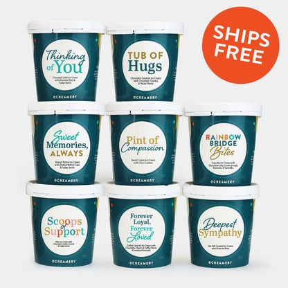 Photo of 8 Pints of ice cream for sympathy gifts