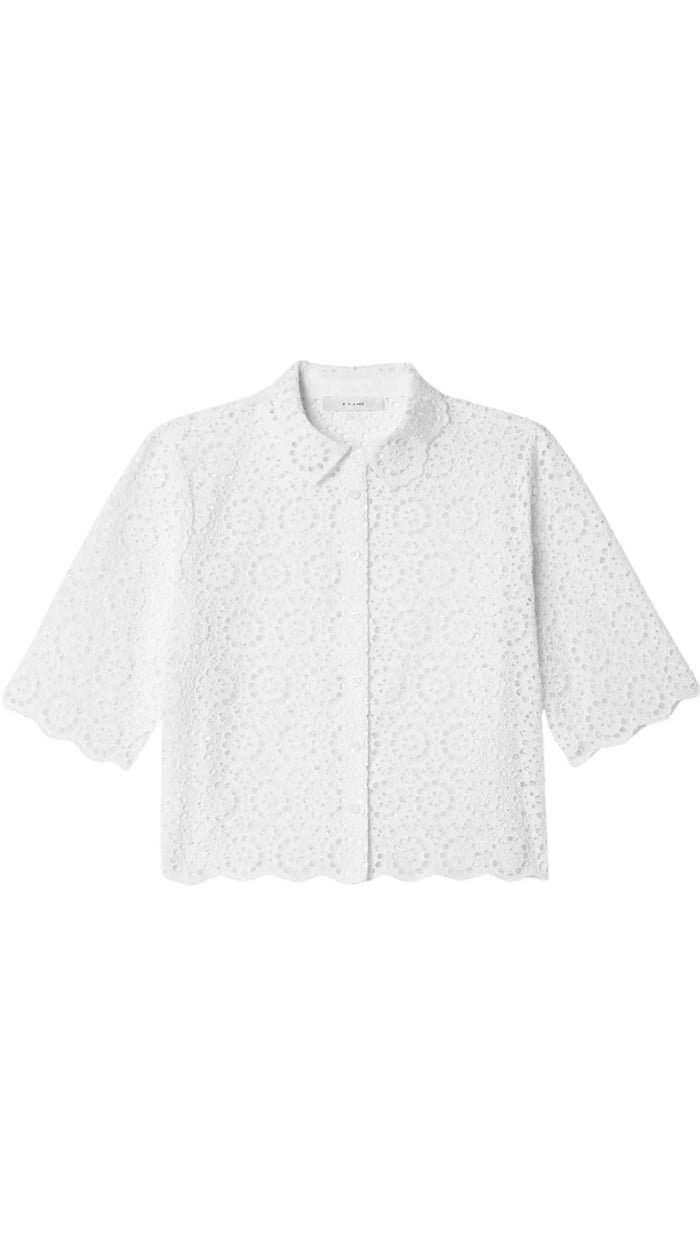 Petal Eyelet Shirt-Tops/Blouses-Uniquities