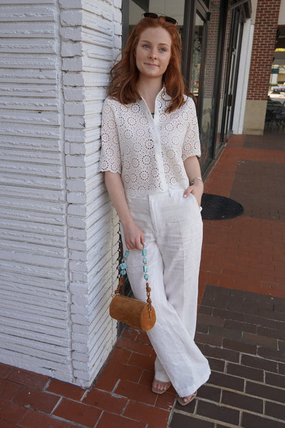 Linen Straight Pant-Bottoms-Uniquities