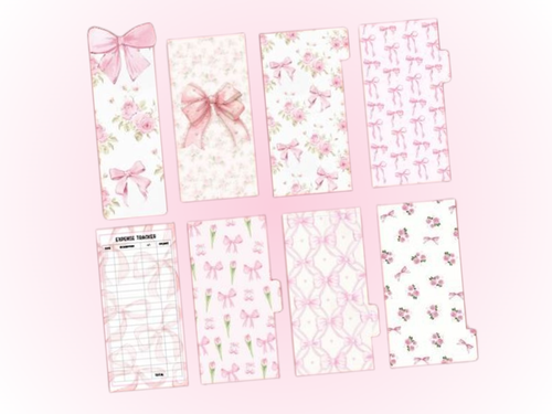 Pink Bow Set | Budget Bundle | Set of 8