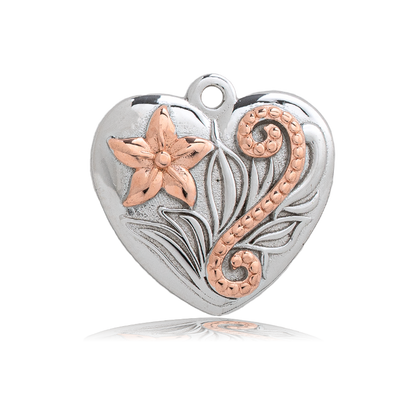 Pink Tourmaline Stone Bracelet with Renewal Heart Sterling Silver Charm
