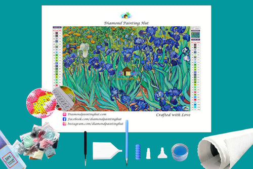 Planted Irises Van Gogh Diamond Painting