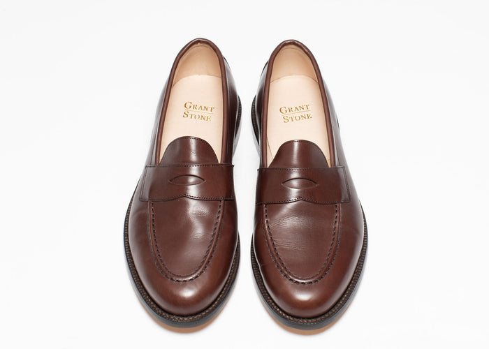 9.5E Traveler Penny Tobacco Calf