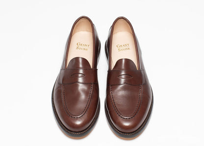 9.5E Traveler Penny Tobacco Calf