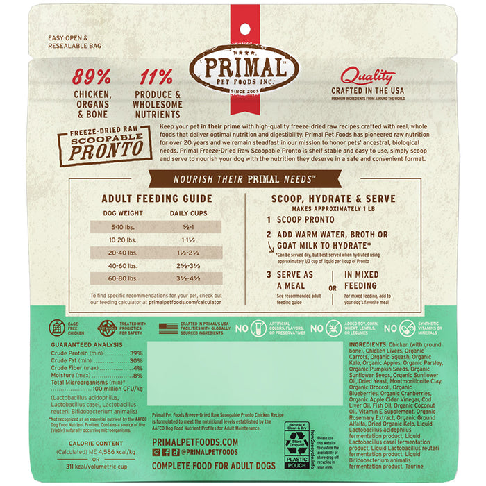 Primal Freeze Dried Dog Food Pronto Variety Pack - 16 oz - Dog.Dog.Cat.