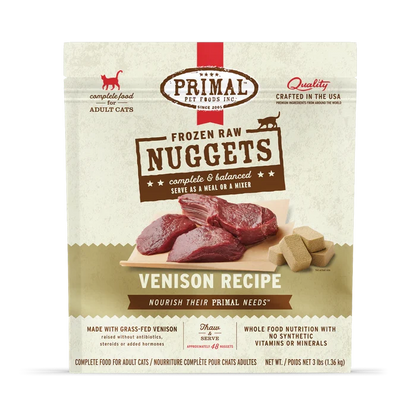 Primal Frozen Raw Cat Food - Turkey, Rabbit, Quail, Pork, Pheasant, Duck, Beef/Salmon - Dog.Dog.Cat.
