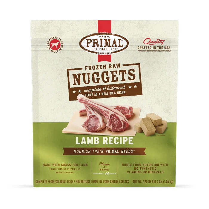 Primal Frozen Raw Dog Food - Beef, Chicken, Duck, Lamb, Pheasant, Pork, Quail, Rabbit, Venison - Dog.Dog.Cat.