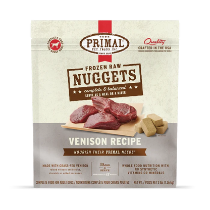 Primal Frozen Raw Dog Food - Beef, Chicken, Duck, Lamb, Pheasant, Pork, Quail, Rabbit, Venison - Dog.Dog.Cat.