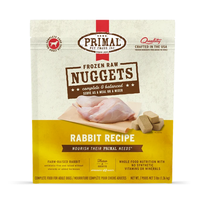 Primal Frozen Raw Dog Food - Beef, Chicken, Duck, Lamb, Pheasant, Pork, Quail, Rabbit, Venison - Dog.Dog.Cat.