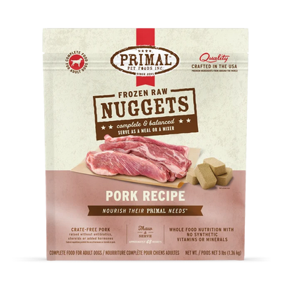 Primal Frozen Raw Dog Food - Beef, Chicken, Duck, Lamb, Pheasant, Pork, Quail, Rabbit, Venison - Dog.Dog.Cat.