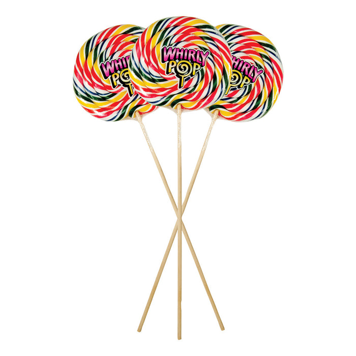 Rainbow Giant Whirly Pops - 10ct