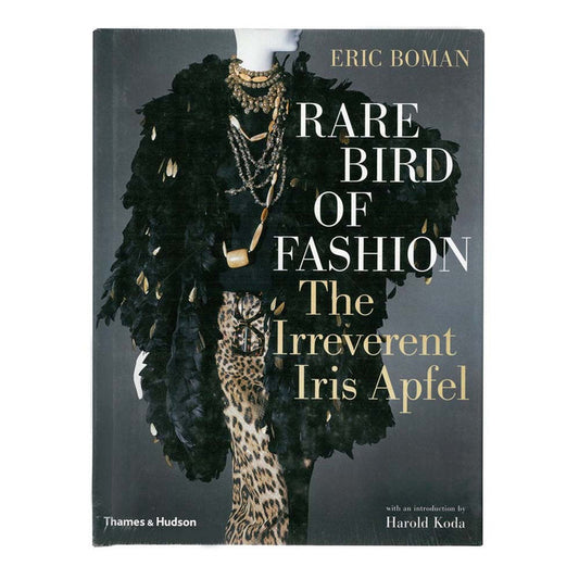 book cover for 'Rare Bird of Fashion: The Irreverent Iris Apfel'