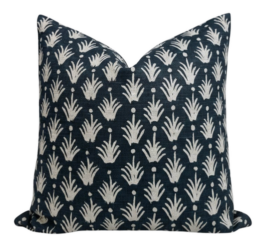 Reeds Pillow Cover in Indigo, McLaurin + Piercy Textiles