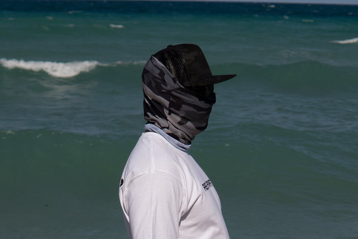 ReelReports Face Protector (Grey Camo)