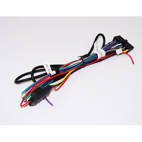 A set of multicolored wires with connectors, likely intended for connecting aftermarket radio to PAC RP5 interface.