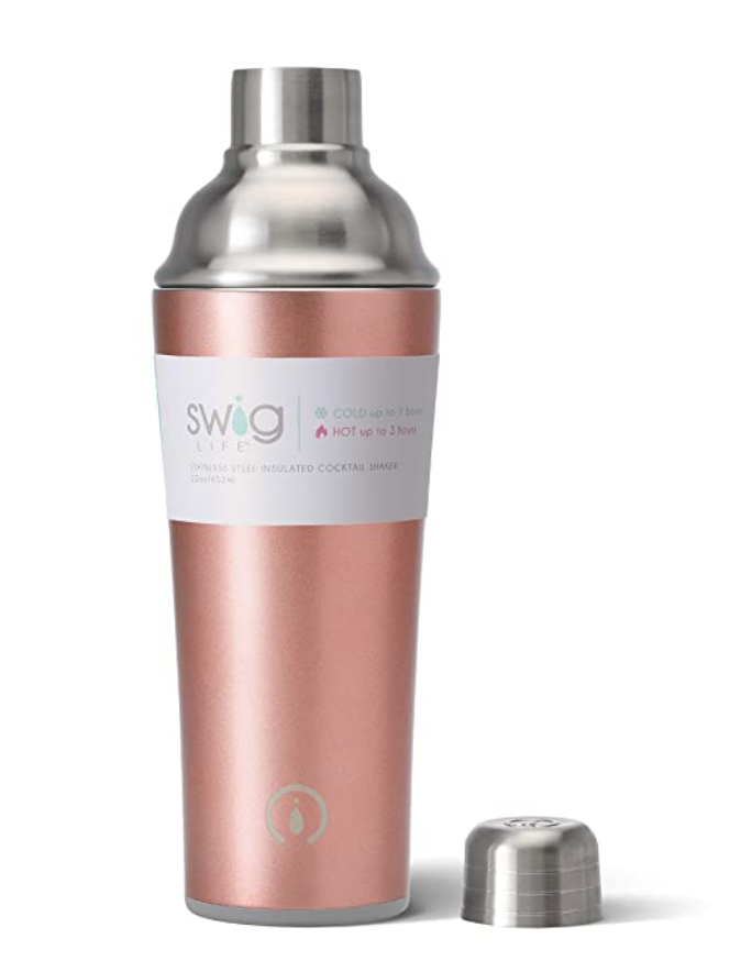 Rose Gold Insulated Cocktail Shaker