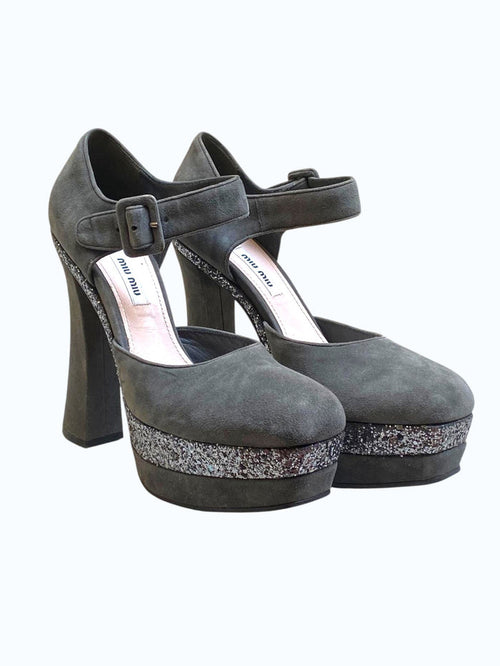 sandalo con tacco MiuMiu