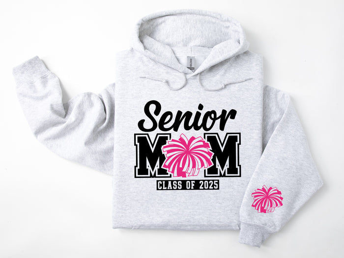 Senior Mom Personalized Cheer Hoodie Sweatshirt