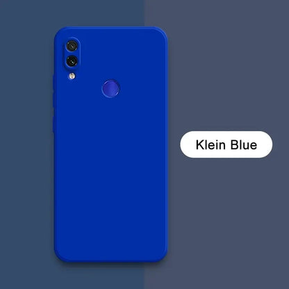 A blue iphone case with the text’person ’