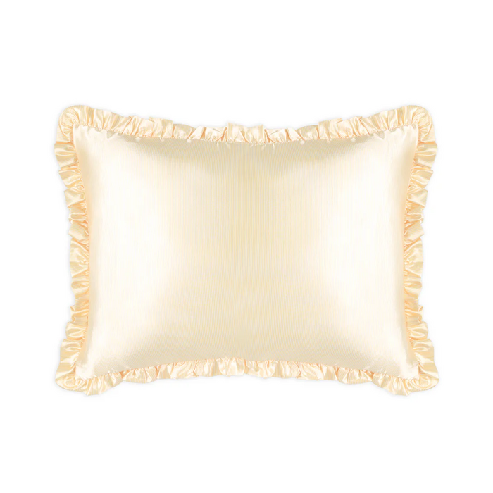 Silver Cloud Satin Frilly Pillowcase with Silver Ions - Buttercup