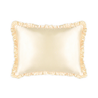 Silver Cloud Satin Frilly Pillowcase with Silver Ions - Buttercup