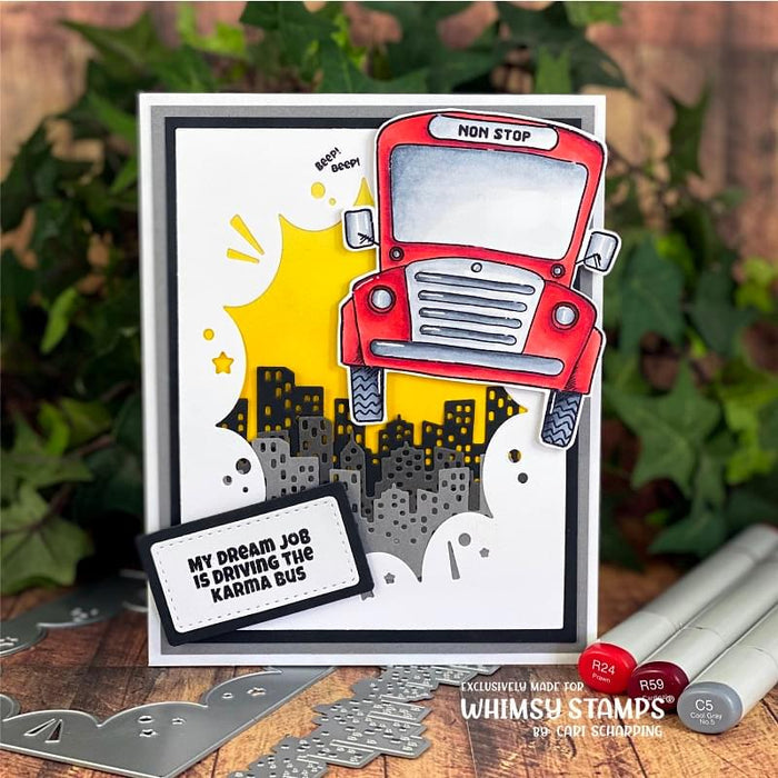 Slimline Cityscape Die Set - Whimsy Stamps