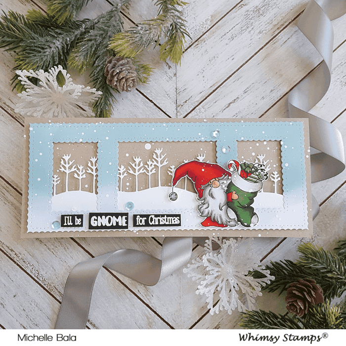Slimline Scenic Window Die - Whimsy Stamps
